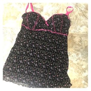 Torrid 2x mesh floral lingerie